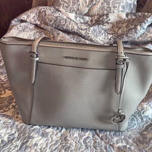 Michael Kors grey tote bag